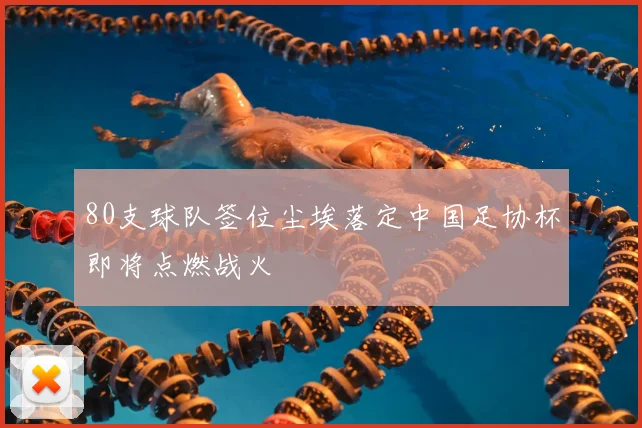 80支球队签位尘埃落定中国足协杯即将点燃战火